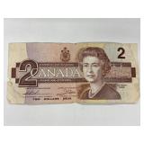 1986 Cdn $2 Bill