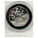 1994 D- Day 50th Anniv Silver Proof Comm Issue