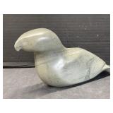 Carved Stone Bird - See Photos for Artist Name