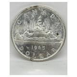 1965 Cdn Silver Dollar Coin