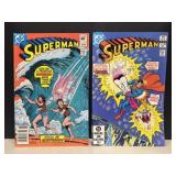 2 Comics - DC Superman No.378 & No..372