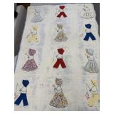 Hand Stitched Baby Quilt - Some Stains