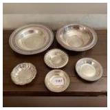 6 silverplate bowls