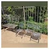 Wrought Iron Bench, Childrens Chairs