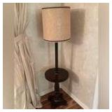 38.5” tall floor lamp with table