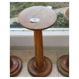 30” oak plant stand