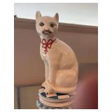 20” Porcelain Cat Statue