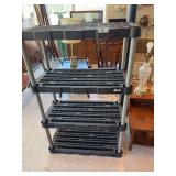 Plastic 4 tier shelf