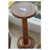 30” walnut plant stand