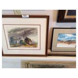 Michael Atkinson print, water color by Small