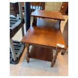 Heywood Wakefield step maple lamp table