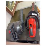 Craftsman electric blower, B & D electric hedge trimmer