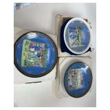 5 Darceau-Limoges collector plates