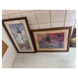 2 framed prints
