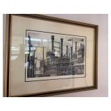 Artist signed Robert E Lee steamboat