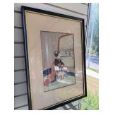 Framed Asian print
