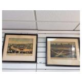 2 framed prints