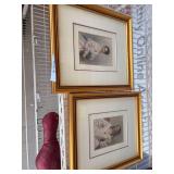 Small gold framed prints