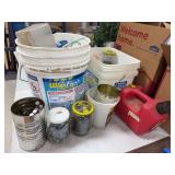 Hardware, small gas can, misc