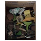 Sprinklers, planter, garden hand tools, misc