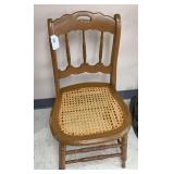 Walnut chair w/ cain seat