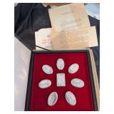 Franklin Mint The Guards Regiment sterling Silver boxes