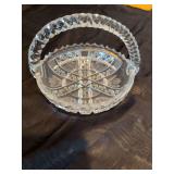 Cut glass 6” basket