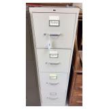 HON 4 drawer metal file cabinet
