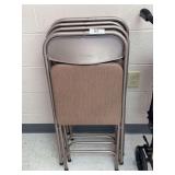 4 Samsonite folding chairs