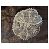 8” cut glass bowl