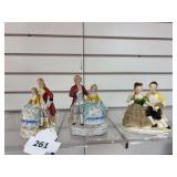 Victorian style figurines