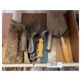 Concrete tools, putty knives