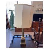 32” brass table lamp