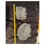 2 cut glass dish’s