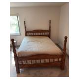Queen size poster style bed complete