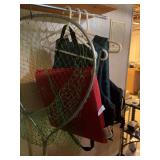 Fishing net, life jackets