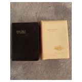 3 Bibles, 1 in wood box