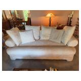White upholstered sofa 83" x 38"
