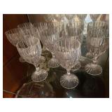 Makasa, Malissa Park Lane crystal wine glasses 6 3/8” high