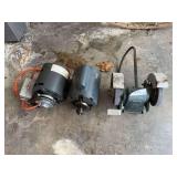 Belt driver grinder and (2)3 hp motors