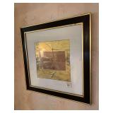 Two hanging wall pictures 26” square and 25”w x 18”h
