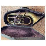 Vintage brass Baritone horn