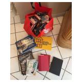 Lot of VHS tapes, 2 fix it manuals, Rifleman magazines, gold books
