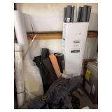 Plastic sheeting, pipe insulation,tar paper, water membrane