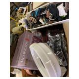 Hot rollers, makeup mirrors, travel case, hair accessories, miscellaneous