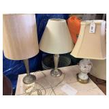 3 table lamps