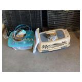 Plastic pet crate, anchor & cable