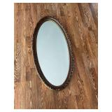 Oval Mirror in Gold frame
