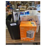 Digital ceramic heater, VICKS sinus inhaler and vaporizer, paper shredder, dashboard camera