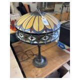 Stain glass style table lamp